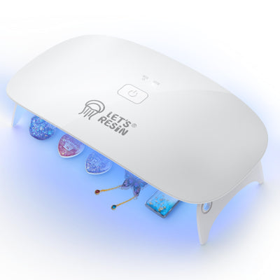 LET'S RESIN Upgraded UV Light for Resin, Large Size Portable UV Resin Light, Fast Curing&Portable UV Lamp, Jewelry Making Supplies for Resina UV, DIY Craft, Decor