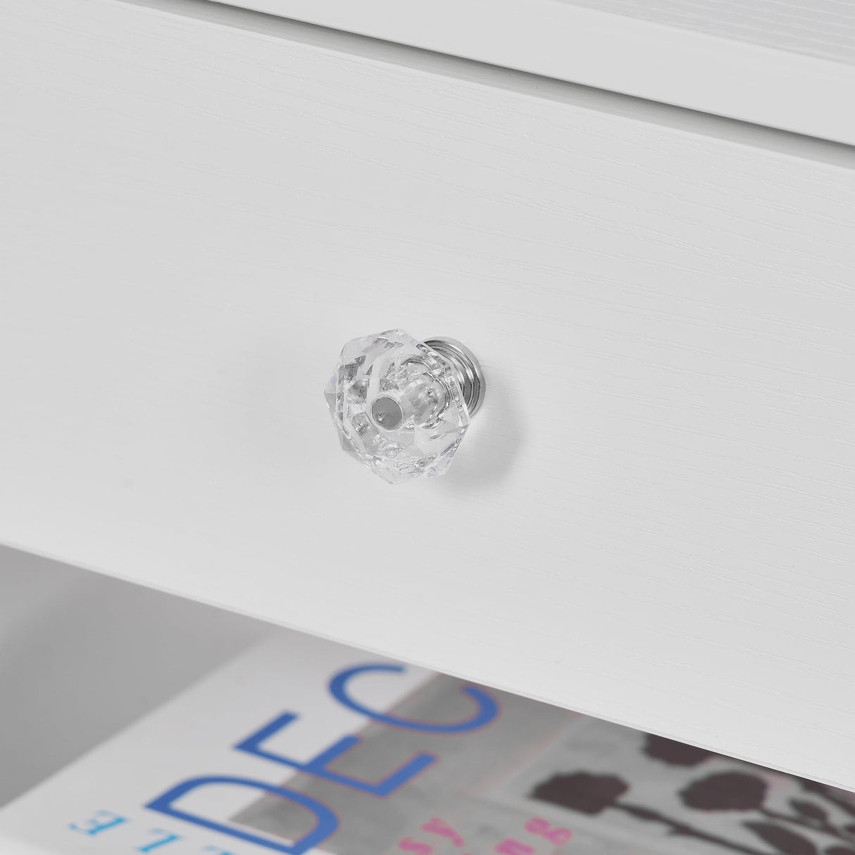 BWEISHOME Floating Nightstand Set of 2,Wall Mounted Nightstand,White Floating Night Stand with Drawer, Floating Bedside Table for Bedroom White KTZ04D BEWISHOME