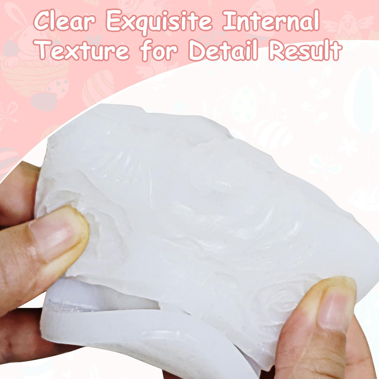 Juome Easter Egg Mold - Silicone Easter Candle Molds for Candle Making Silicone Shapes Resin Wax Mold for Candles Soap, Easter Party Decorations Juome