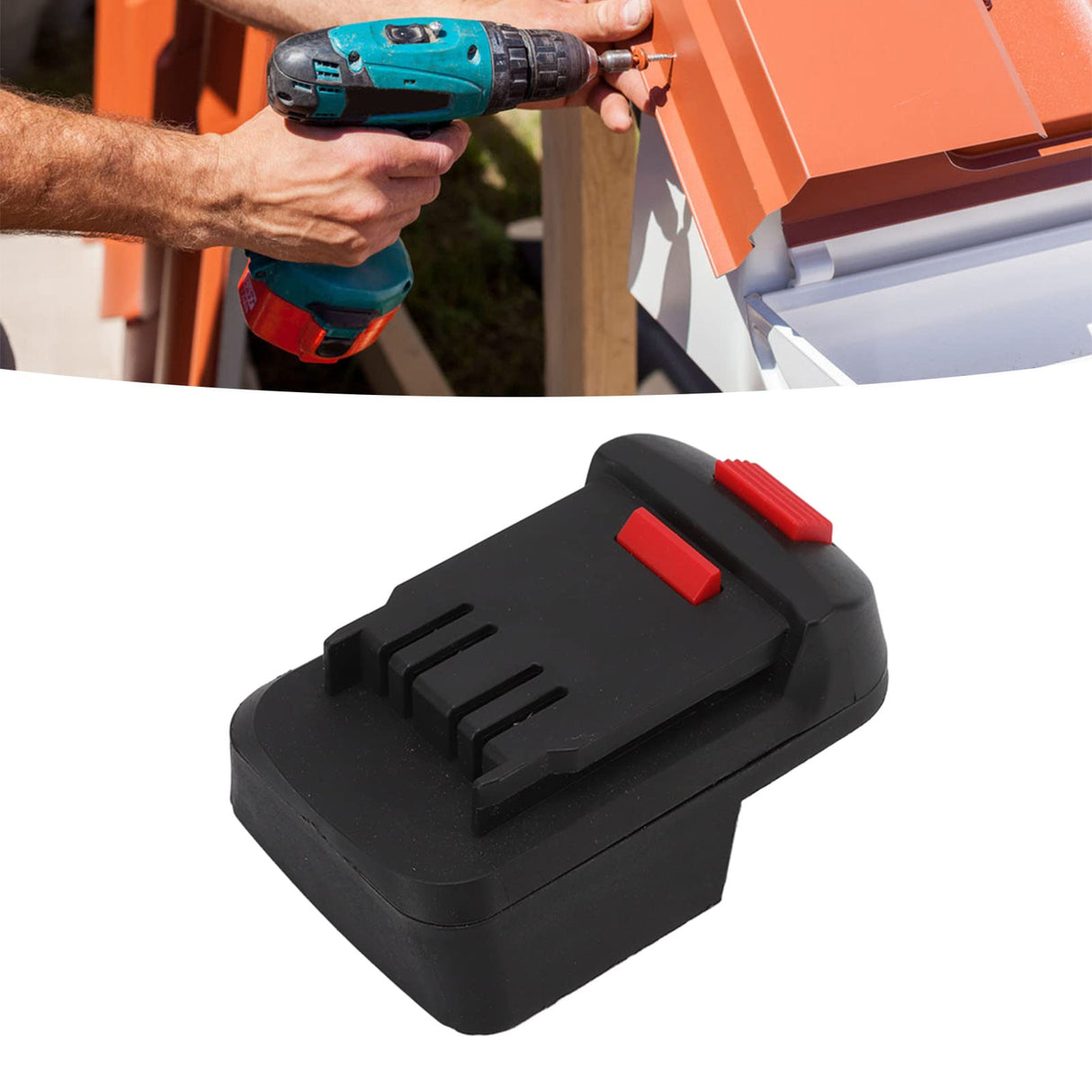 Electric Tool Battery Adapter ABS Short Circuit Woodworking Tool Machine Battery Converter for WORX 18-20V Woodworking Adapter Garosa