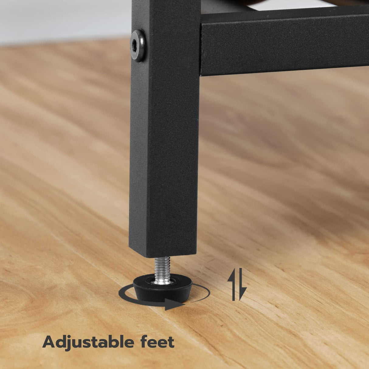 HOOBRO Rustic Brown Kitchen Bakers Rack with Power Outlet and Adjustable Wine Rack HOOBRO