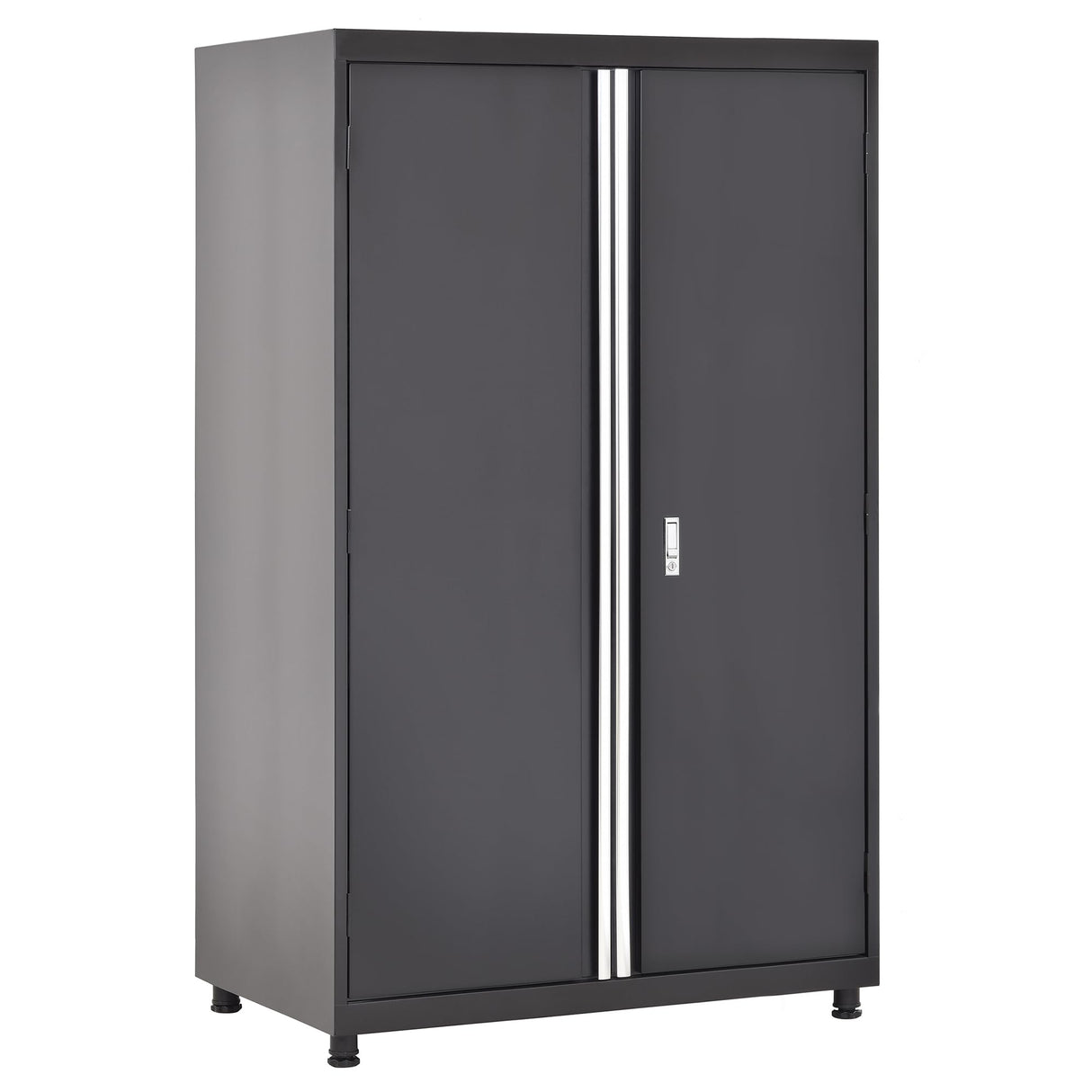 Sandusky Lee MF3F462472-9M Modular Base Metal Storage Cabinet with Adjustable Shelves, 200lb Capacity, 24" Depth x 46" Width x 72" Height, Black Sandusky