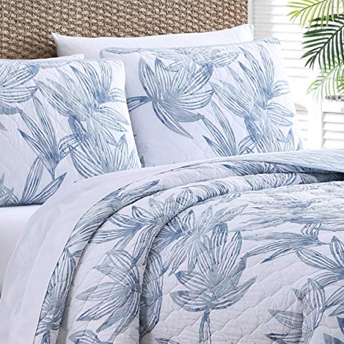 Tommy Bahama - Queen Quilt Set, Reversible Cotto Bedding with Matching Shams, Super Soft Bedding Set (Kayo Blue, Queen) Tommy Bahama