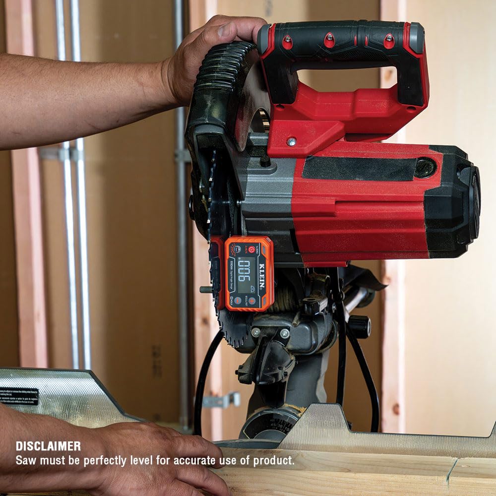 Klein Tools 935DAA Digital Electronic Level and Angle Gauge, LED Angle Alert, Measure and Set Angles, 0-90 and 0-180 Degree Ranges Klein Tools