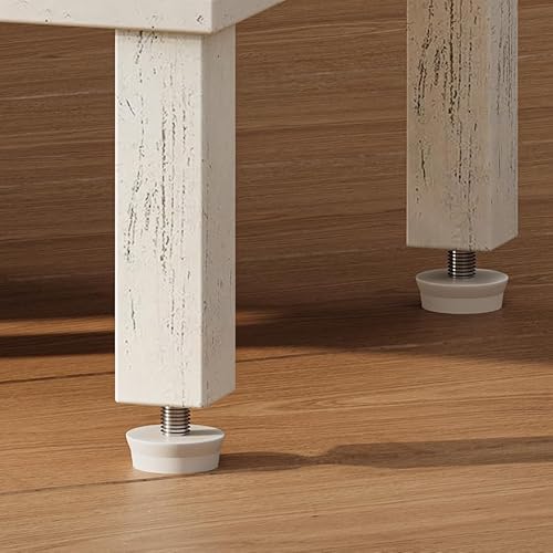YAUKTAK White Farmhouse Nightstand with Drawer, Small Wooden Bedside Table, White End Table, Bedroom Side Table with Storage, Rustic Wood Night Stand LET512WR YAUKTAK