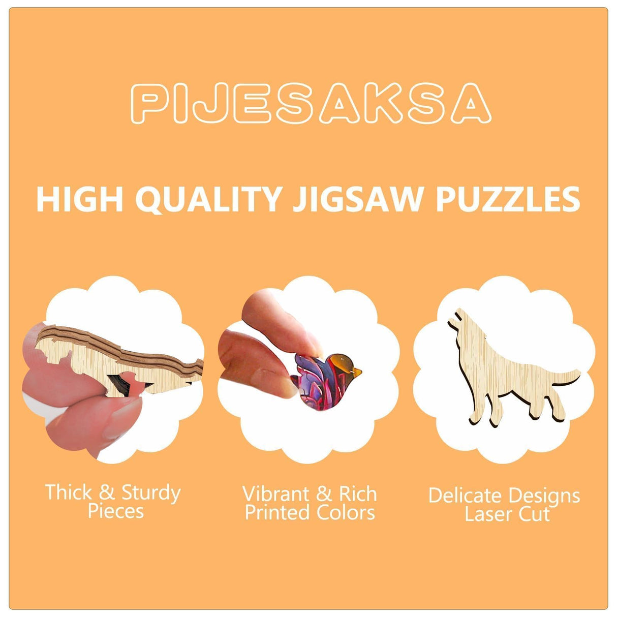 Wooden Puzzles for Adults, Flat Puzzle with 3D Visual Effect, Paper Carved Owl Puzzle, Wooden Jigsaw Puzzles for Adult, Unique Shape Wood Puzzles Adult, Wall Art Canvas Puzzle (M-11.4*11.2in-200pcs) Pijesaksa