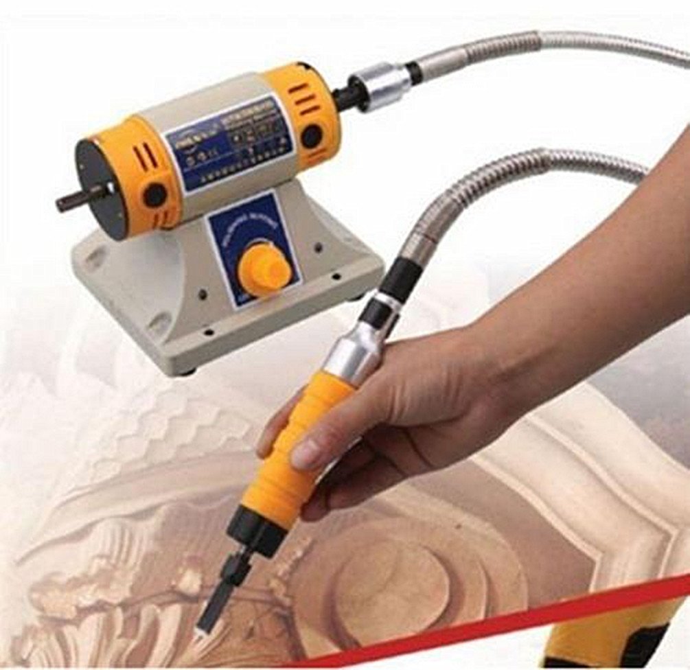 YUCHENGTECH Electric Wood Chisel Carving Tool Electric Woodworking Chisel Machine (Host +Chisel + shaft) YUCHENGTECH