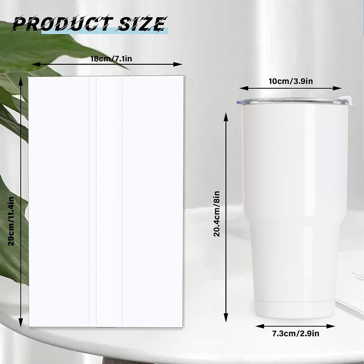 XccMe 30oz Sublimation Tumblers Bulk,4PACK Stainless Steel Coffee Mugs,Double Wall Vacuum Insulated with Shrink Wrap Films and Splash Proof Lids,Travel Cups for DIY Gift,Coffee,Beverage White XccMe