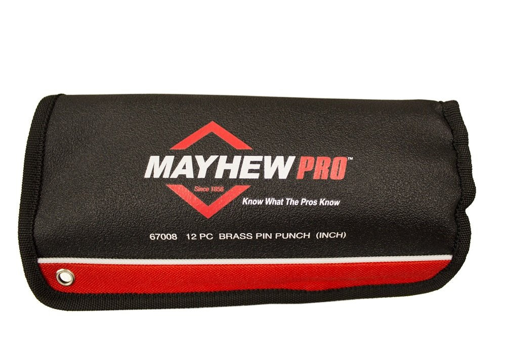 Mayhew Tools 67008 Brass Pin Punch, 12-Piece Set Mayhew Tools