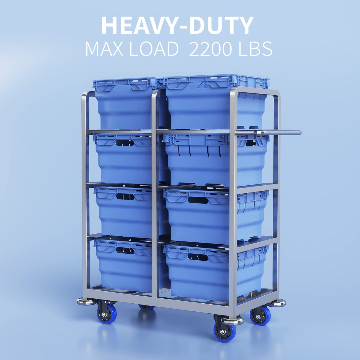 4 Inch Caster Wheels with Brake, Heavy Duty Casters Set of 4, Swivel Top Plate Casters with Double Ball Bearings, Industrial Locking Castor Wheels For Furniture, Workbench, Cabinet(Free Hardware Kits) WOZESEIK