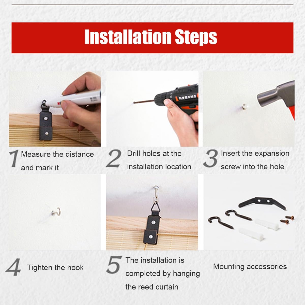 Blackout Bamboo Blinds, Outdoor Bamboo Roll-up Shades,Waterproof Cordless Roller Shades Natural Retro Roll-up Reed Shade with Lifter, for Home Patio Porch(72" W x 72" H) WoodArtSupply