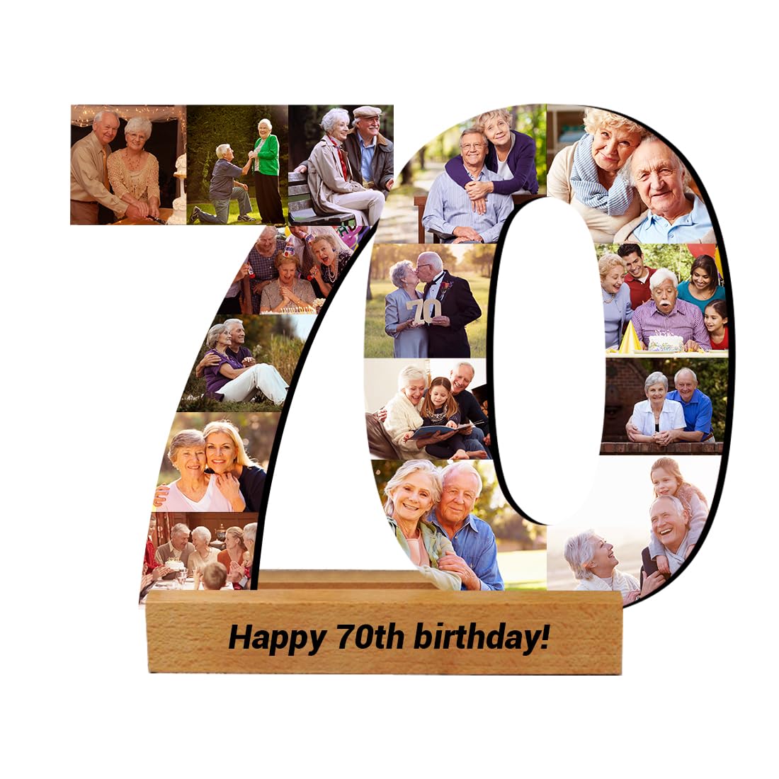 Personalized 50th 60th 70th 80th Numbered Photo Collage Gift,Custom Any Number, Personalized 50th Birthday Photo Collage Gift, 50th Birthday Party CDON