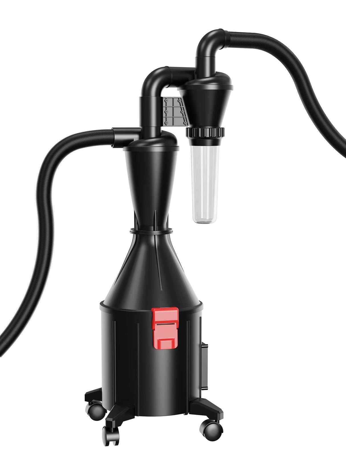 PEMEDOR 2 in 1 Dust Cyclone Collector Separation Vacuum Cleaner Wall Mounted Wheeled Modes Dust Collector Woodworking Tools Contractor Polish Pollen Ash etc Focusing Small Dust (Whole Rocket Set) PEMEDOR