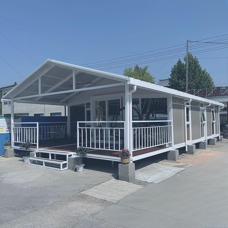 Prefab Tiny House for Sale – Expandable 20FT/40FT Mobile Home with 2-3 Bedrooms, Full Bathroom & Kitchen | Foldable Steel Frame Design Generic