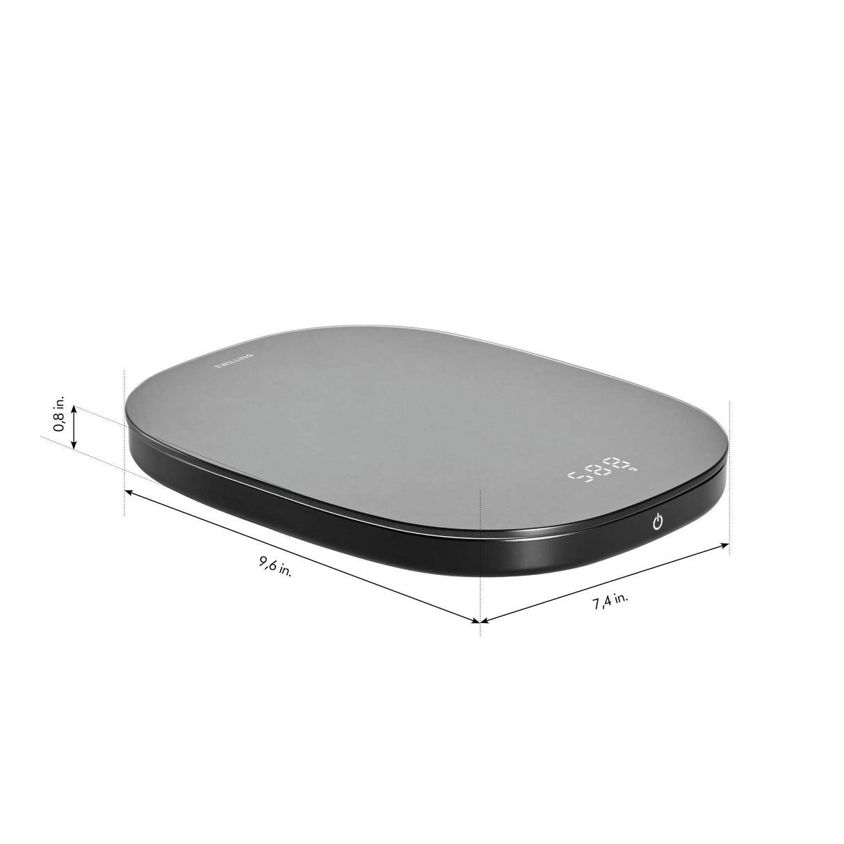 ZWILLING Enfinigy Digital Kitchen Food Scale, Max weight 22lbs, Grams & Ounces, 0.1-gram Accuracy, Black ZWILLING