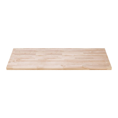 DuraSteel Maple Butcher Block Countertop - 24 x 60 Wooden Workbench Top - Natural Work Table Top for Cabinet, Coffee Table, Desk, Bar Table - Optional Base Leg Units