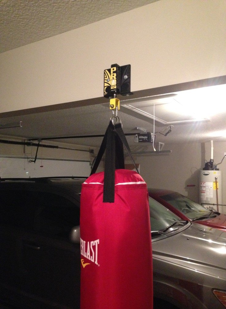 PRO Mountings - Rafter Heavy Bag Hanger for 120 lb Heavy Bags and Punching Bags | Easy Installation Directly into Wooden Rafters or Drywall | Noise Reducing Ceiling Mount for Bags Up to 120 Pounds PRO Mountings