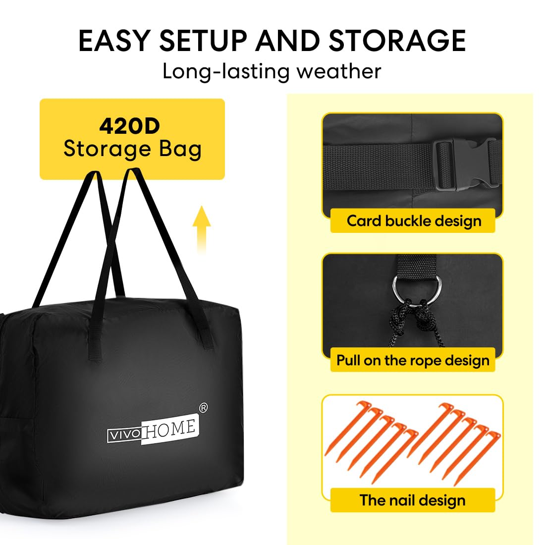 VIVOHOME 14 Feet Indoor and Outdoor Inflatable Blow up Mega Movie Projector Screen with Carry Bag for Front and Rear Projection VIVOHOME