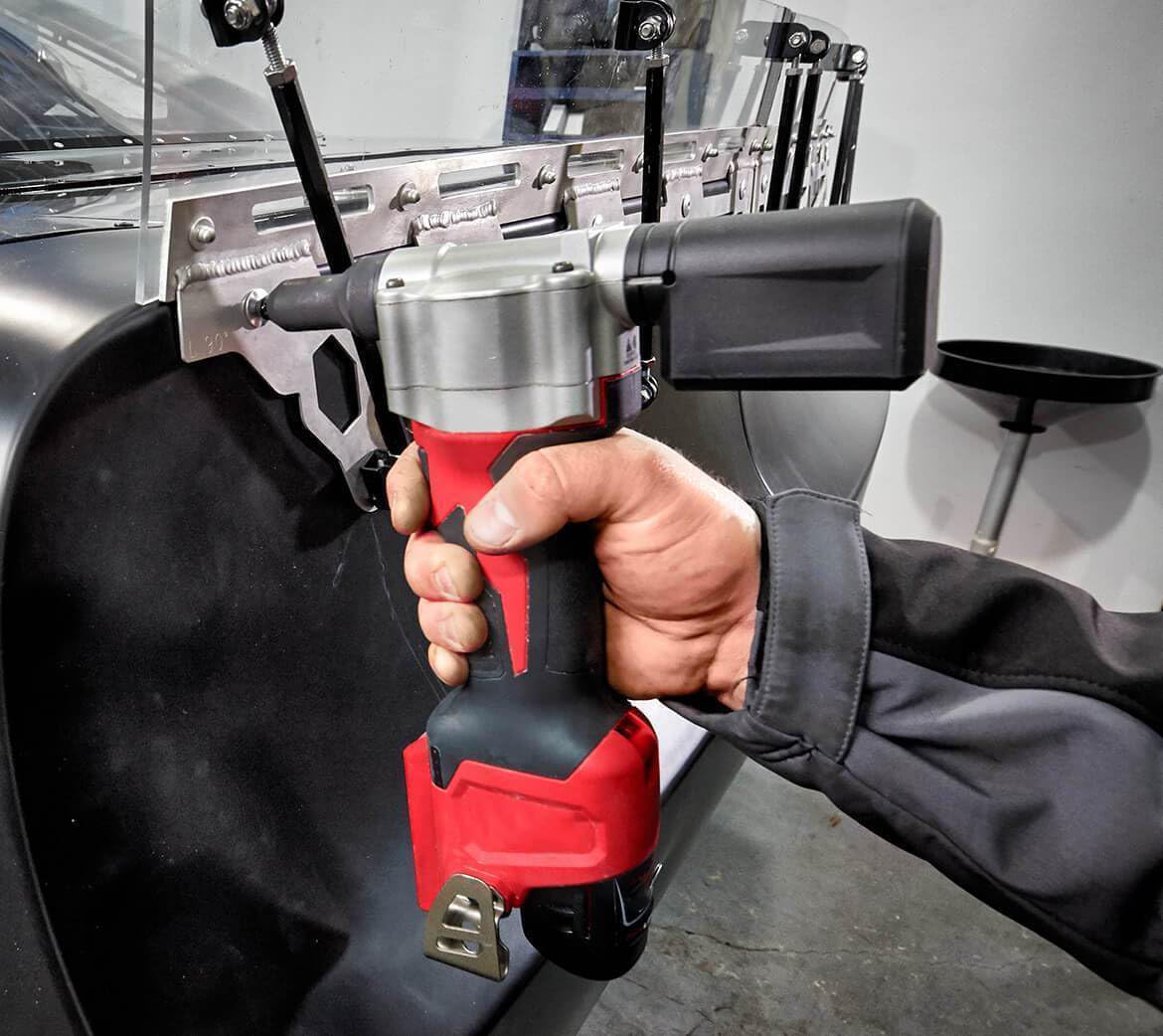 WALkfb 2550-20 for Milwaukee M12 12V Heavy Duty Cordless Rivet Tool - Bare Tool, 6.50 x 2.63 x 10.75, Red, Black WALkfb