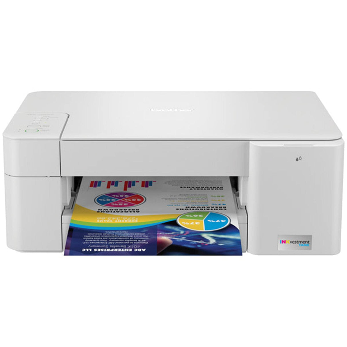 Brother MFC-J1205W INKvestment -Tank Wireless Multi-Function Color Inkjet Printer with Up to 1-Year in Box, White Brother