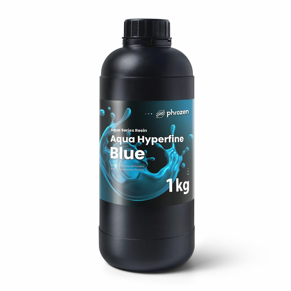 phrozen Aqua Hyperfine Photopolymer Resin for 9K, 12K or Higher Resolution 3D Printers, 405nm LCD UV-Curing 3D Printing with Low Shrinkage & Superior Precision, Smooth Surface Finish (Blue, 1KG) phrozen