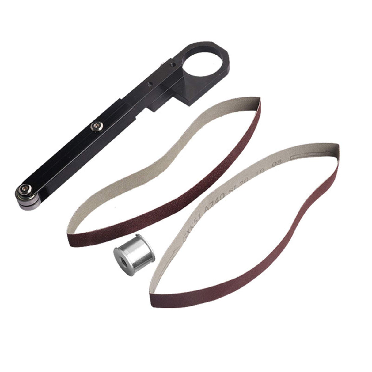 CALIDAKA Electric Belt Grinder Belt Sander Attachment Angle Grinder Modified Sand Belt Machine Pipe Belt Sander Polisher Belt Sanders Polisher CALIDAKA