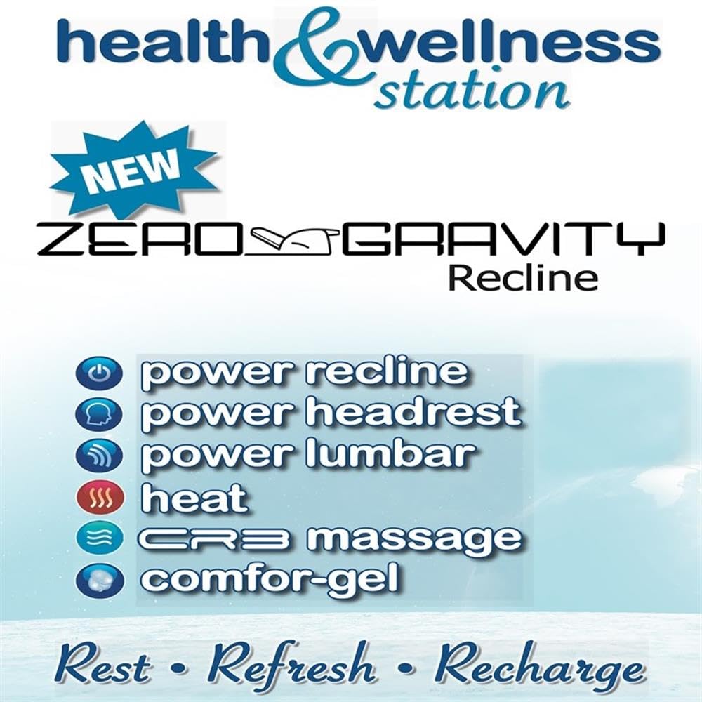 Catnapper Decompress Power Zero Gravity Recliner in Italian Black Leather Catnapper