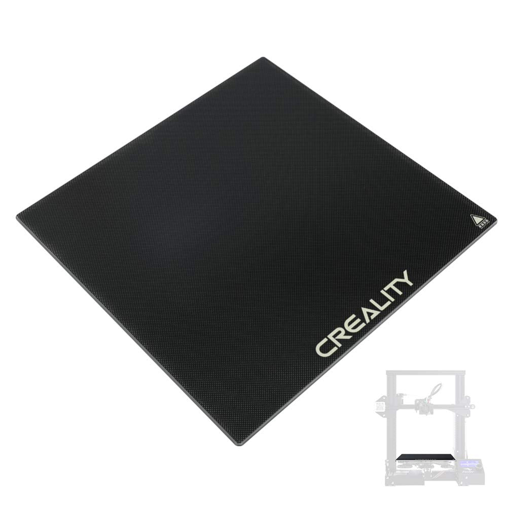 Creality Ender 3 Glass Bed Upgraded 3D Printer Platform Tempered Glass Plate Build Surface with Glass Clips, 235x235x4mm, for Ender 3 Pro/V2/S1/S1 Pro/V2 Neo, Ender 5 Pro,CR 20/pro Heated Bed Glass ENOMAKER