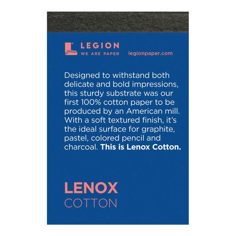 Legion Lenox Mini Artist Pad, 2.5 by 3.5 Inches, White Paper, 15 Sheets (L21-LEN250WH23) Yupo Paper