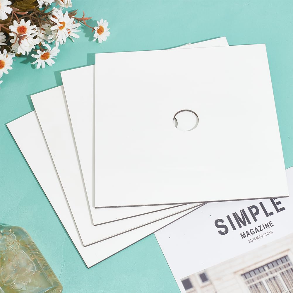 PLIGREAT 3 Pcs Sublimation Blank Graduation Cap Topper, Blank White Graduation Grad Cap Topper, Grad Cap Decorations Graduation Accessories, Printable with Inkjet or Printers PLIGREAT