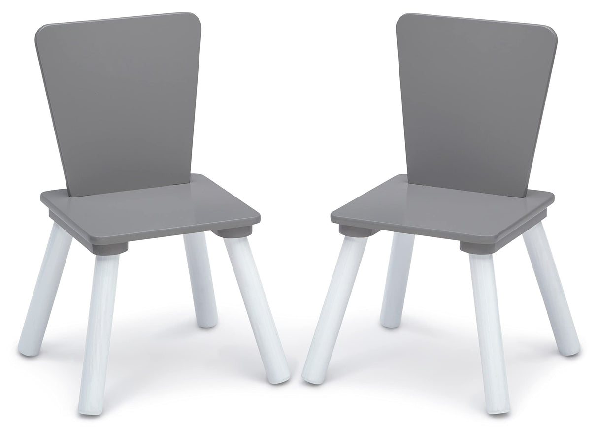 Delta Children 4-Piece Toddler Playroom Set, Grey/White Delta Children