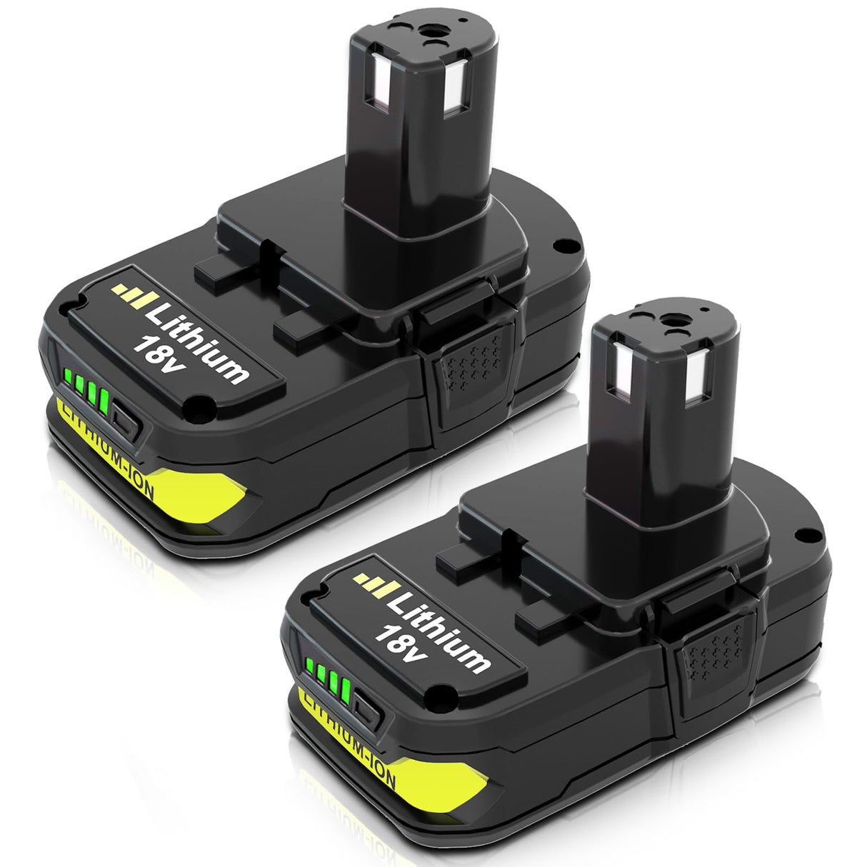 2Pack 18V 3.6Ah P102 Replacement Battery for Ryobi 18V Battery Lithium Compatible with Ryobi Battery 18v P102 P103 P104 P105 P107 P108 P109 P122 Compatible with Ryobi 18v Cordless Power Tools (Green) Eagglew