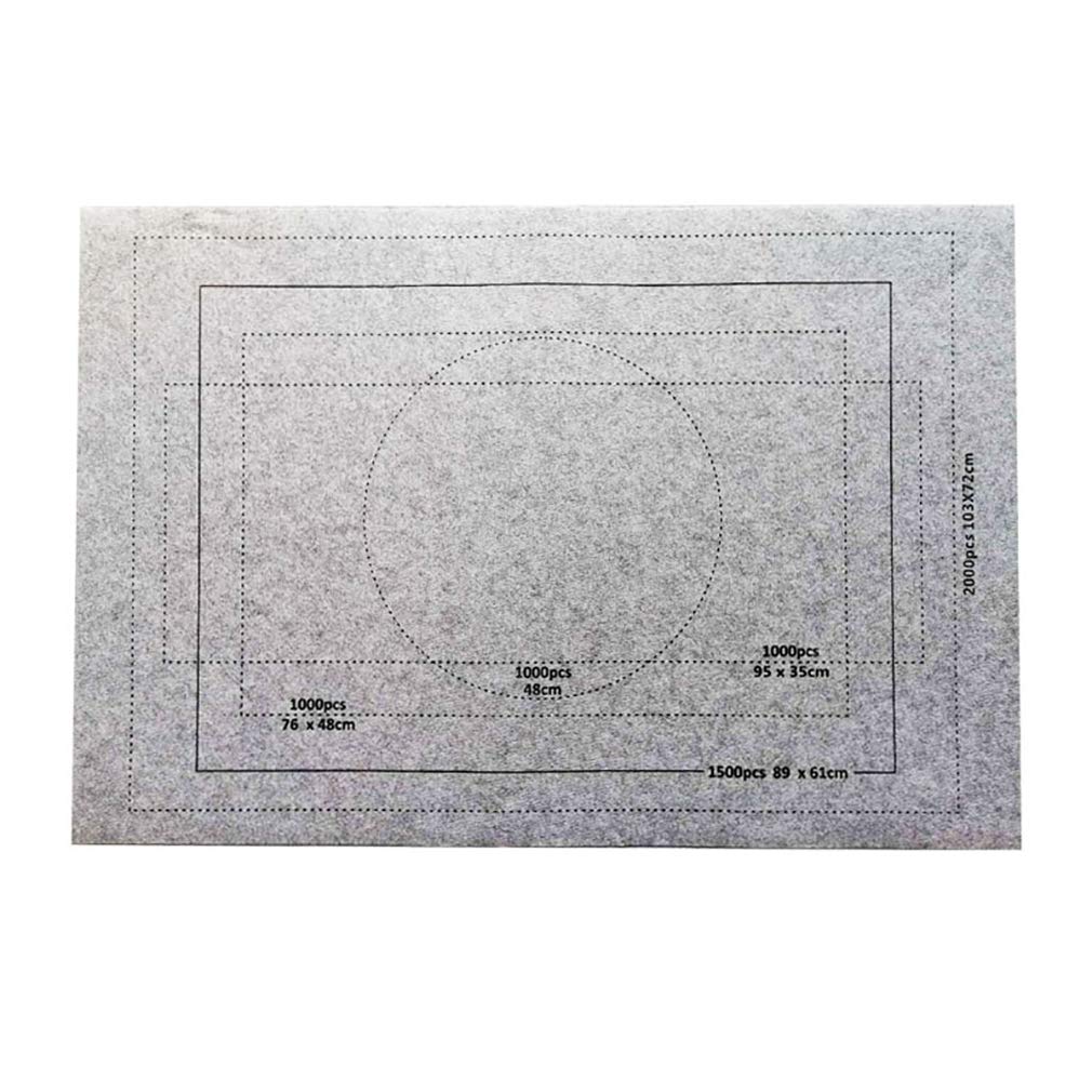 Timetries Puzzle Mat Rollup, 1500 Piece Jigsaw Puzzle Storage Pad, 26 X 46 Inch Felt Mat, Gray Timetries