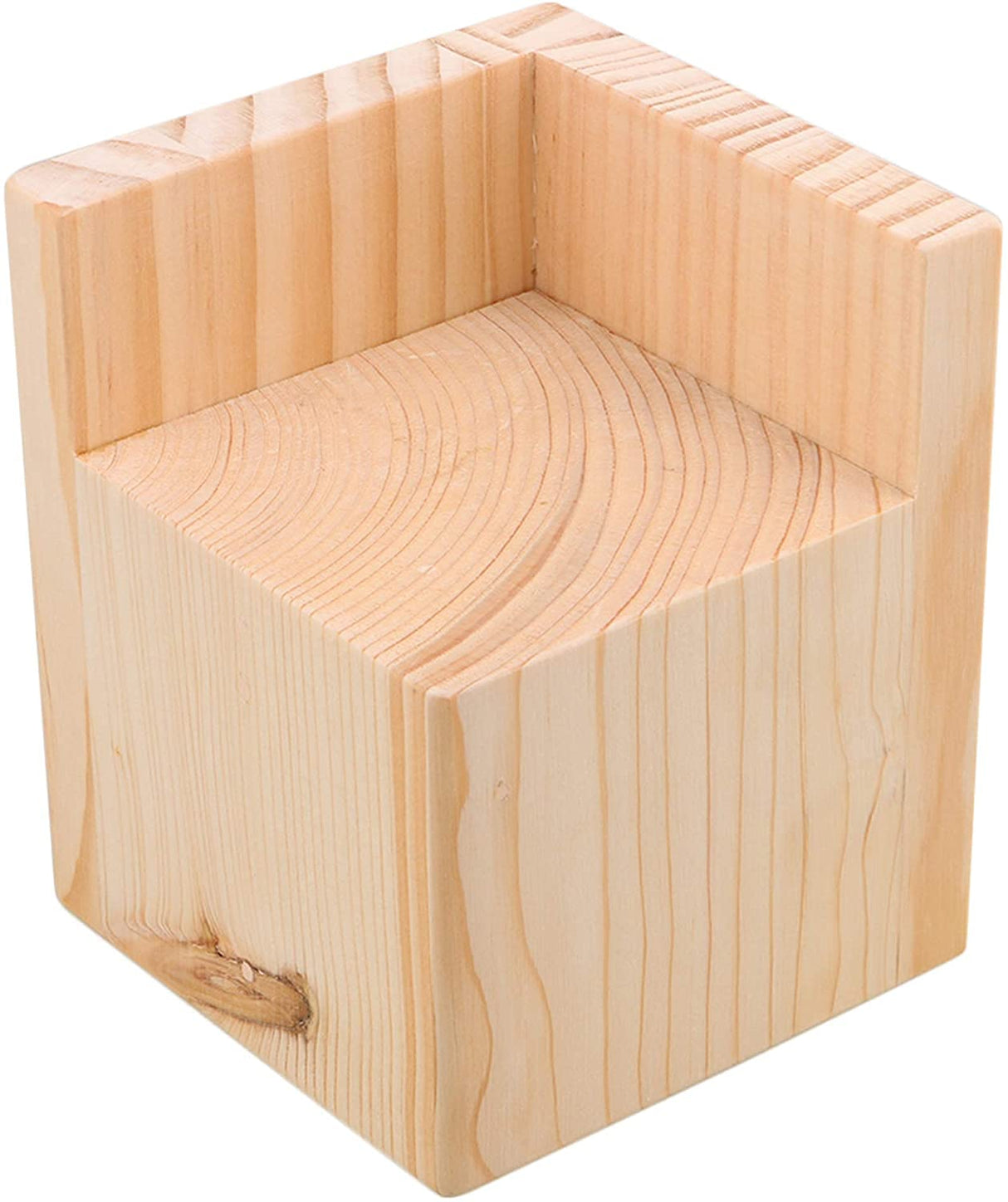 Set of 4 Bed Risers Furniture Square Risers 2 Inches Height Heavy Duty Unfinished Solid Wood Furniture Legs Bed Lifts Furniture Legs for Sofa Couch Metany