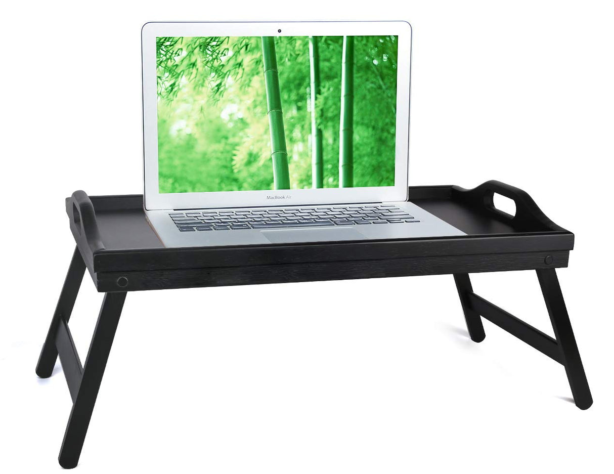 Bed Tray Table with Folding Legs Wooden Serving Breakfast in Bed or Use As a,Platter Tray,TV Table Laptop Computer Tray Snack Tray Large Size Artmeer