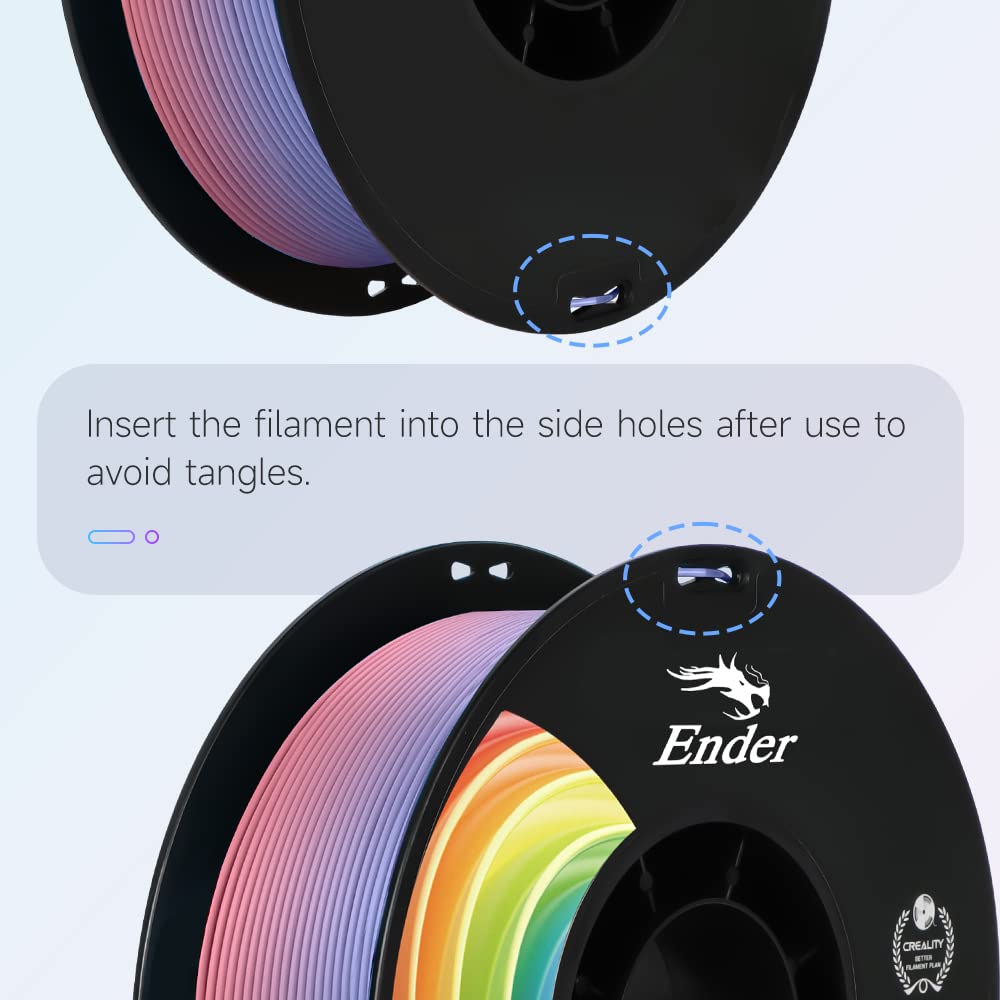 Official 3D Printer Filament Ender PLA Pro Filament, Creality PLA+ 3D Printing Filament, Durable and Resistant, Smooth, Overhang Performance Dimensional Accuracy +/-0.02mm, 2.2lbs/Spool Creality