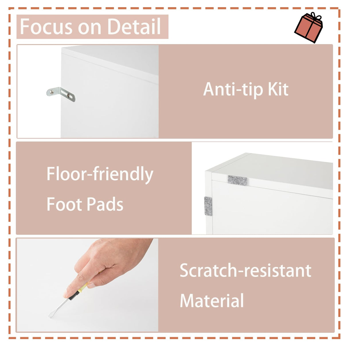 DINZI LVJ 4-Cubby Kids Bookshelf & Toy Storage Cabinet - White Wooden Organiser for Bedroom, Nursery & Playroom DINZI LVJ