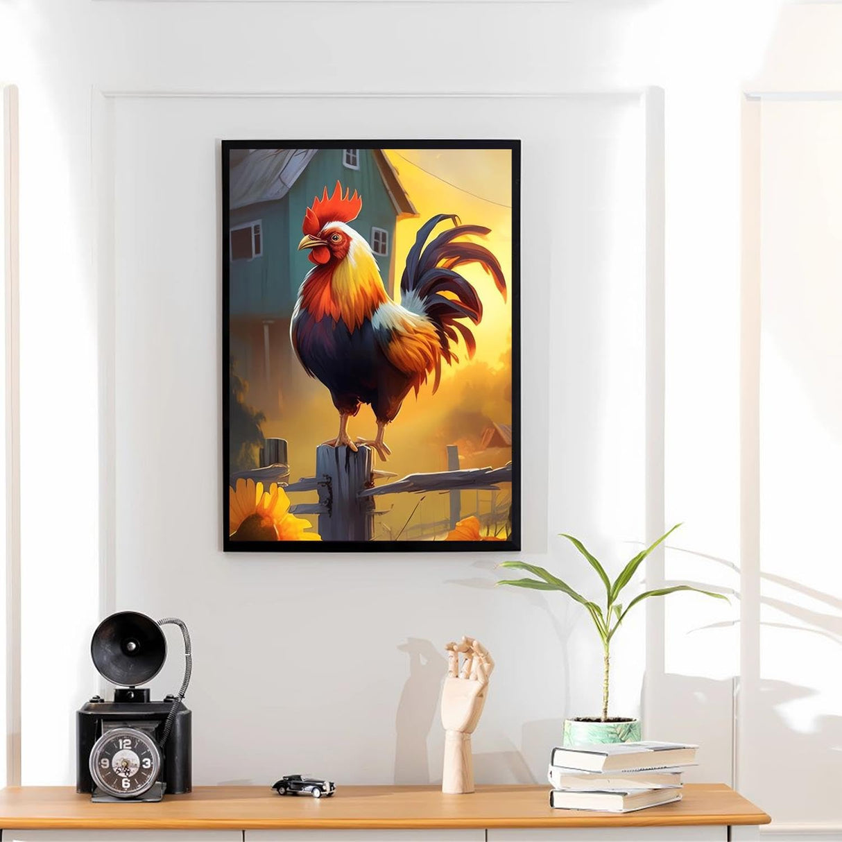 GUAIEUW Fire and Water Phoenix Diamond Painting Kit Handmade Hobbyist Phoenix Diamond Painting 5D Round Diamond Cross Stitch Crafts Wall Decoration Gifts 8x12 inch, WZ8D-0607-01-Phoenix-E2PDIB-MIPHLT GUAIEUW