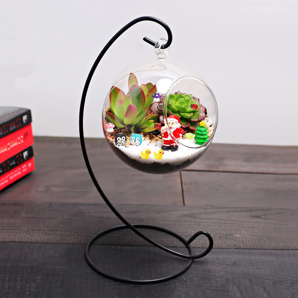 Homlone 105 Miniature Fairy Garden Accessories, Fairy Garden Kit, Fairy Garden Animals, Miniature Figurines, Micro Landscape Ornaments Kit, Garden DIY Kit for Dollhouse Decoration Plant House Decor Homlone