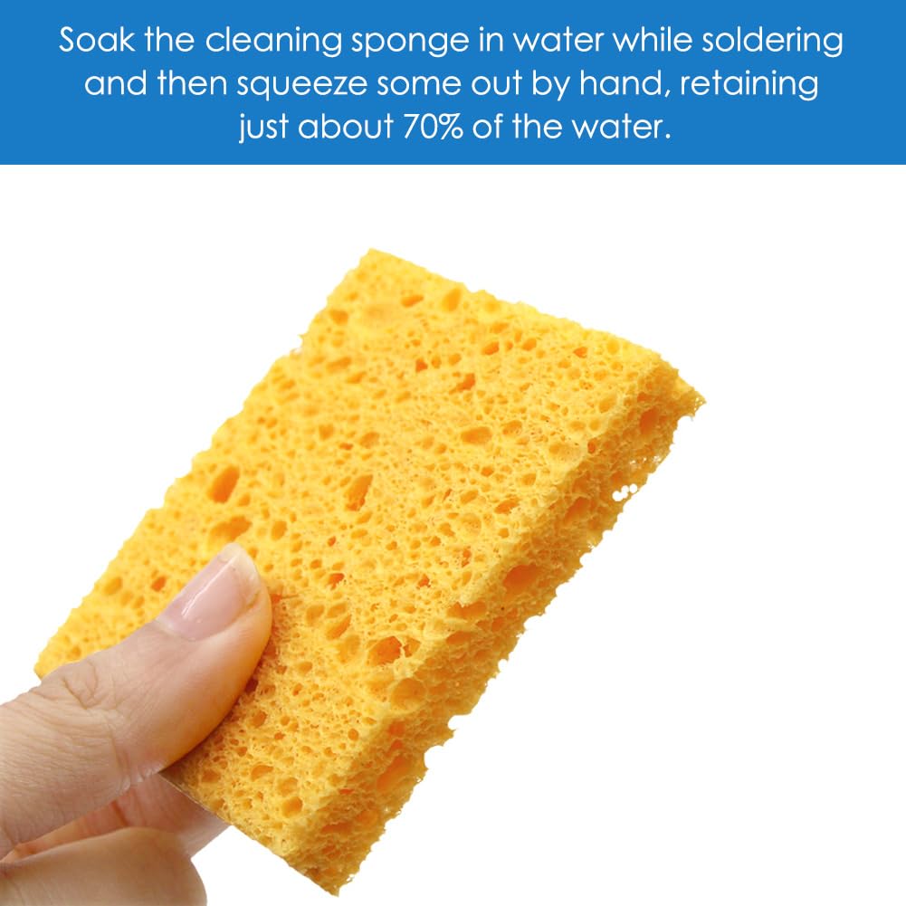 LDK Soldering Iron Kit Electric 60W 110V Adjustable Temperature Soldering Gun Welding Tools, 5pcs Soldering Iron Replacement Tips, Sponge and Solder Wire LDK