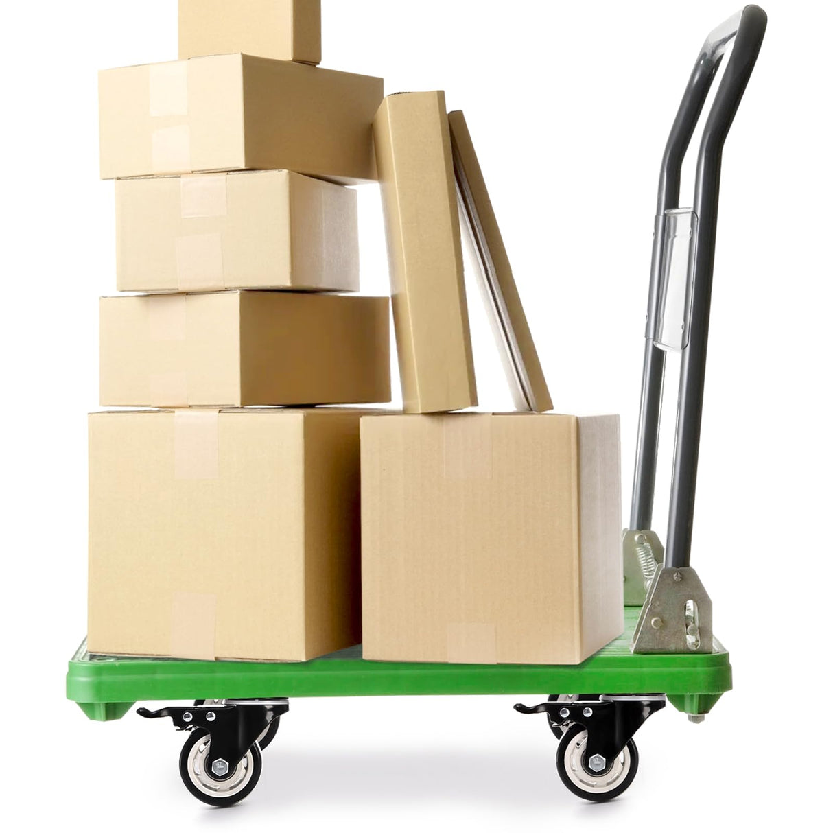 Yarlung 8 Pack 3 Inch Caster Wheels, Heavy Duty Plate Swivel Casters Set with Brake, 360°Rotating Caster No Noise Wheel for Cart, Furniture, Workbench yarlung