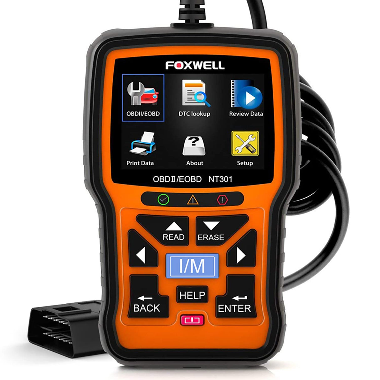FOXWELL NT301 OBD2 Scanner Live Data Professional Mechanic OBDII Diagnostic Code Reader Tool for Check Engine Light FOXWELL
