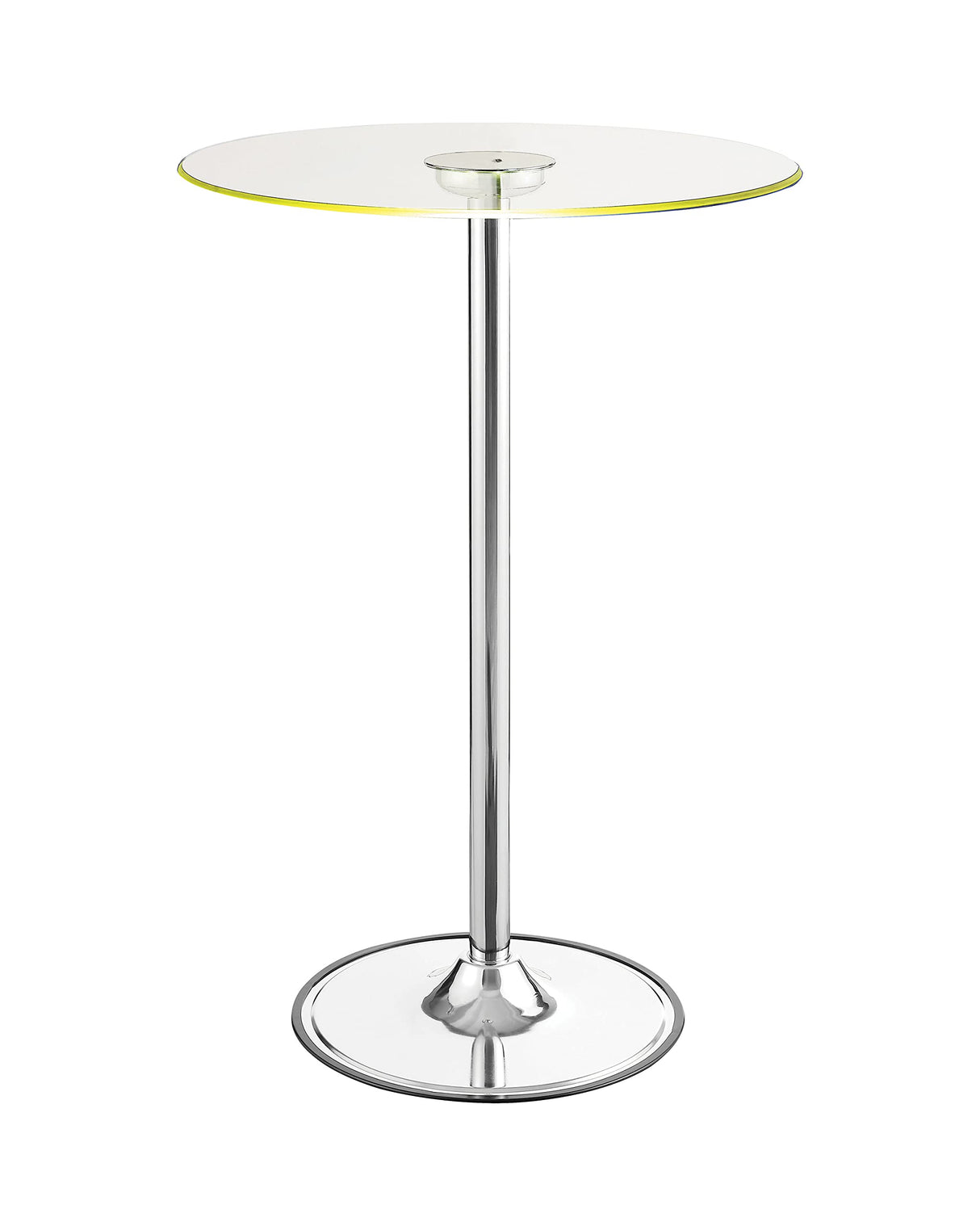 Coaster Home Furnishings Thea LED Bar Table Chrome and Clear Coaster Home Furnishings
