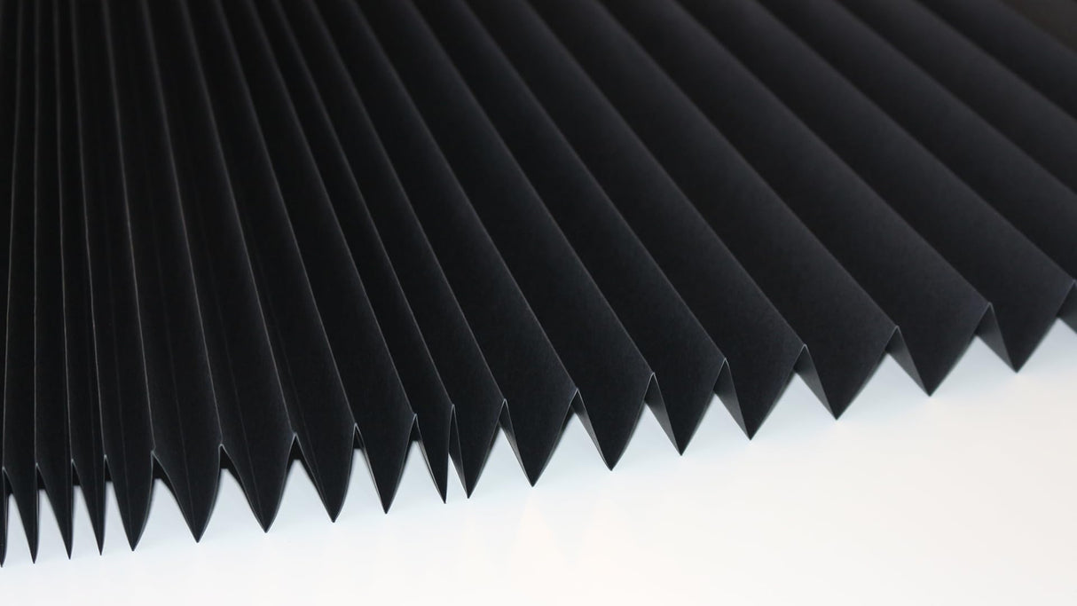Changshade 6-Pack Blackout Pleated Paper Shades for Windows, Temporary and Portable Room Darkening Shades with 12 Clips for Travel, No Tools and Easy to Install, Cut to Any Size, Black PLT36BK72A Changshade