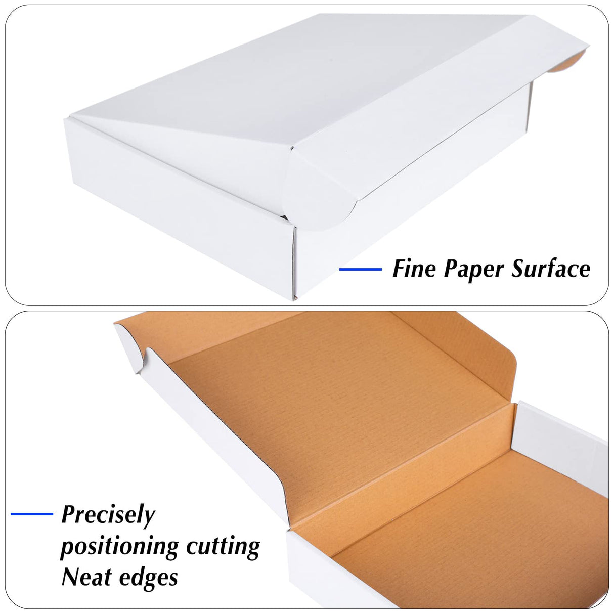 6x4x3 White Cardboard Boxes 30 Pack, Small Shipping Boxes for Small Business Mailing Boxes, Corrugated Packaging Boxes werfami