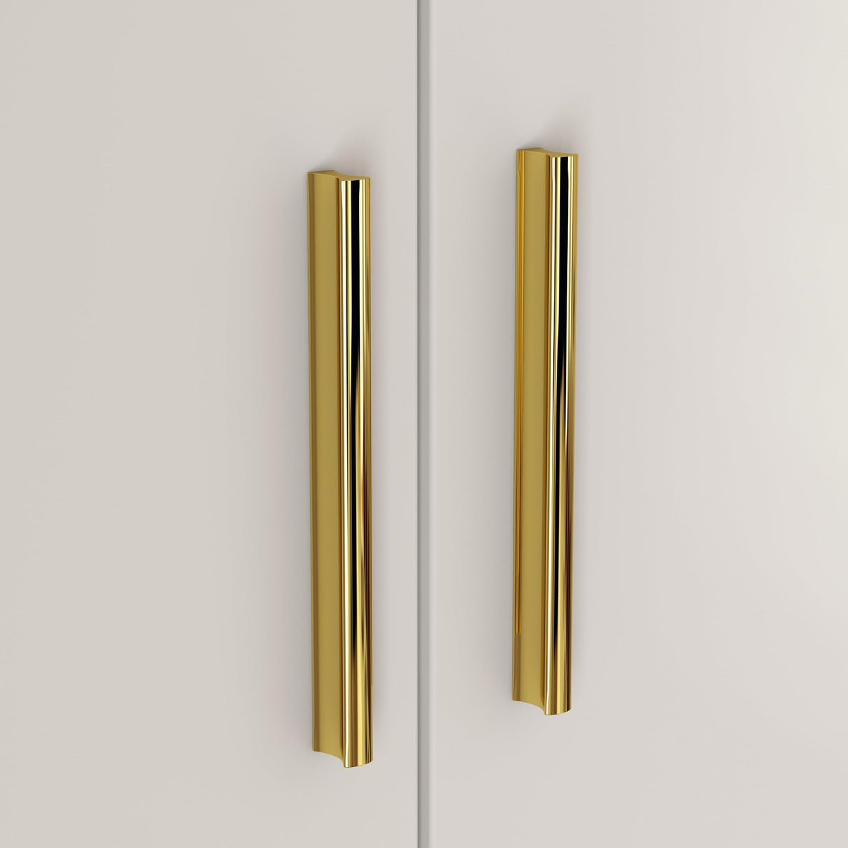 AGOTENI 6-Tier Storage Cabinet with Adjustable Shelves, Wooden Kitchen Pantry Freestanding Cupboard with 4 Doors for Living Room Kitchen Garage, White, 11.8" D x 23.2" W x 70.9" H AGOTENI