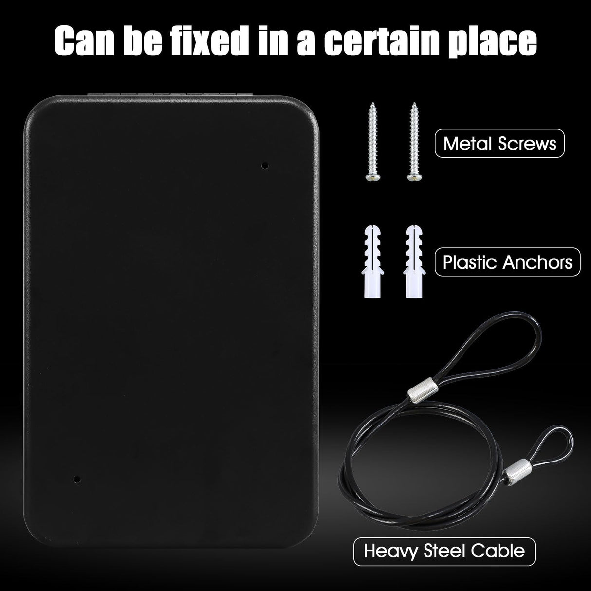 Dalmbox Gun Safe for Pistols X Large, 11 x 7 x 3 Inches, Handgun Lock Box with Combination Lock Portable Travel Pistol Safe for Car, Home, Travel Dalmbox