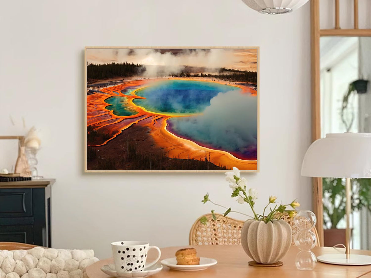 RECHIATO Jigsaw Puzzles for Adults,2 Pack Puzzles for Adults 1000 Pieces Zion National Park & Yellowstone National Park Puzzles, Landscape Yellowstone Puzzle RECHIATO