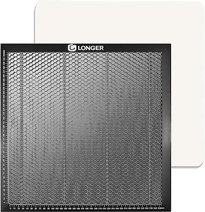 Longer Honeycomb Working Table, 15.7"x 15.7"x 0.86" Honeycomb Working Bed for CO2 or Diode Laser Engraver Cutting Machine, Fast Heat Dissipation with Aluminum Plate for Table-Protecting
