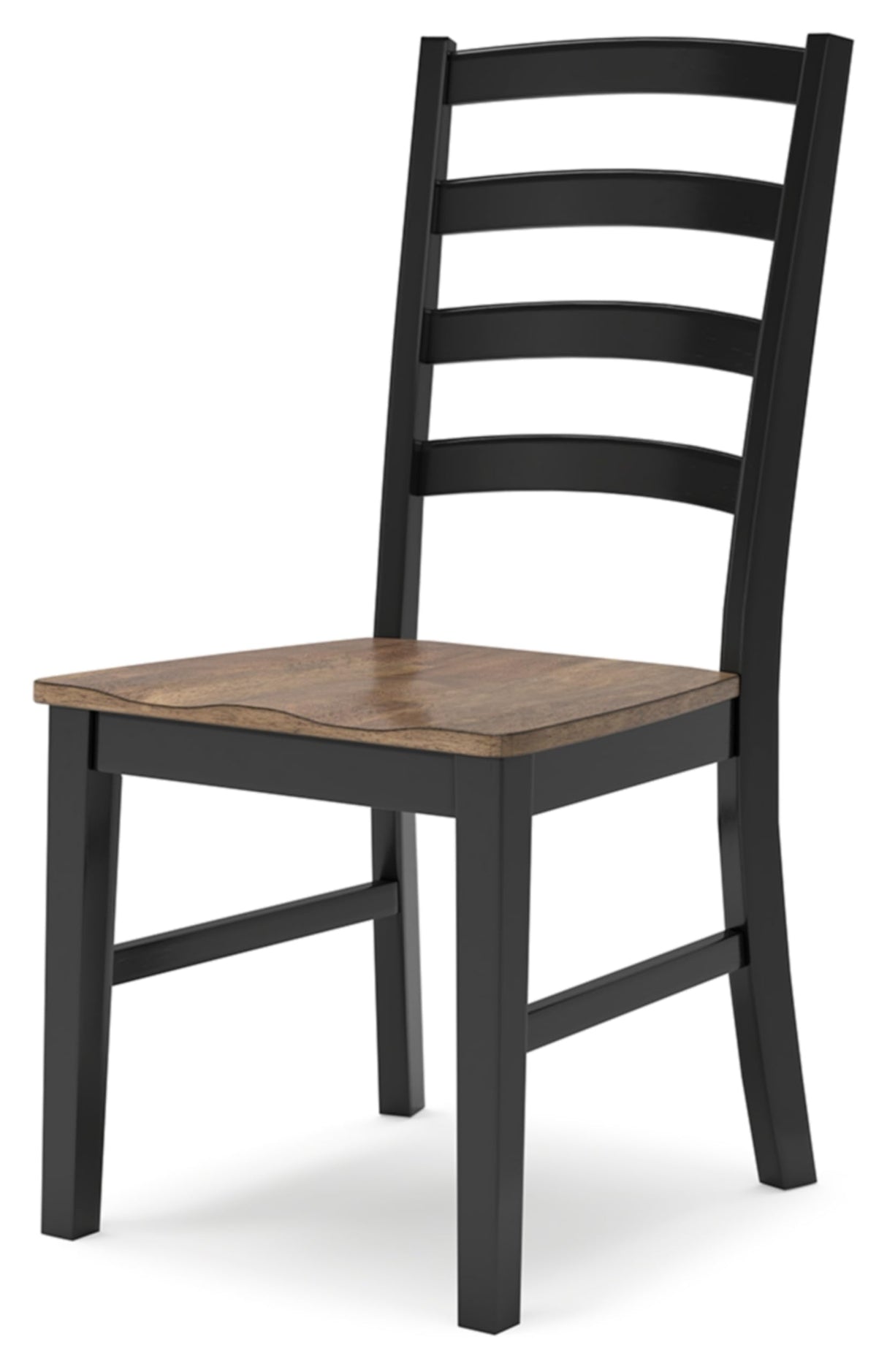 Signature Design by Ashley Wildenauer Rustic Armless Dining Chair, Set of 2, Black & Light Brown Signature Design by Ashley